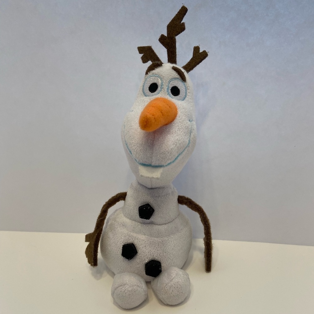 TY: Disney's Frozen: OLAF Snowman Sparkly Beanie Baby 8" Plush  2014